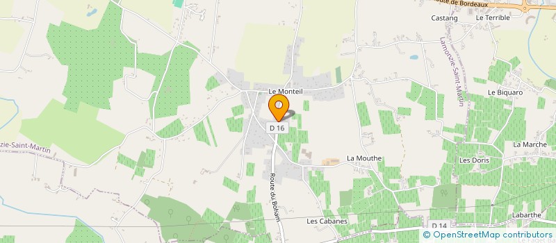 localisation de l'entreprise DOMAINE MAISON DODO  LAMONZIE-SAINT-MARTIN