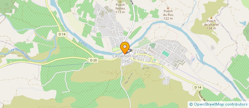 localisation de l'entreprise DOMAINE MARION PLA à CESSENON-SUR-ORB
