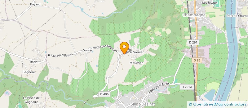 localisation de l'entreprise DOMAINE MONIER-PERREOL SARL  SAINT-DESIRAT