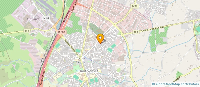 localisation de l'entreprise DOMAINE MONTCORTALS  PERPIGNAN