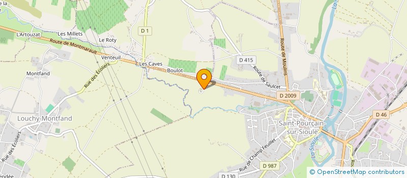 localisation de l'entreprise DOMAINE NEBOUT SARL à ST POURCAIN SUR SIOULE
