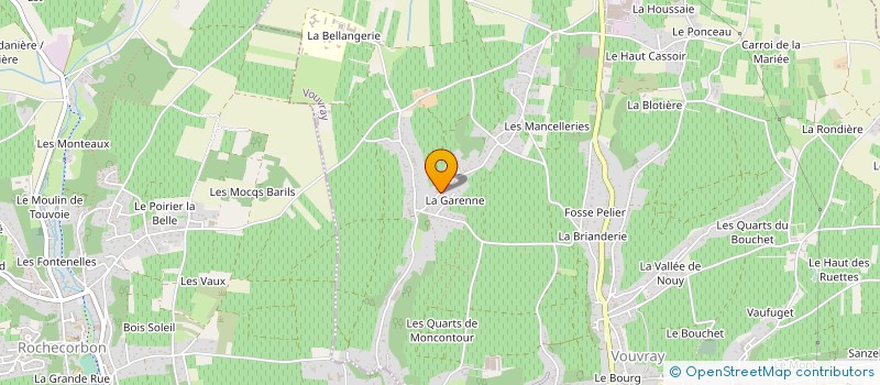 localisation de l'entreprise DOMAINE NICOLAS BRUNET - LES LOGES DU PARADIS  VOUVRAY