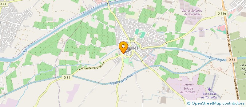 localisation de l'entreprise DOMAINE ODYSSEE - VINCENT CARRERAS  TORREILLES