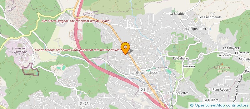 localisation de l'entreprise DOMAINE PAMACASS  LA BOUILLADISSE