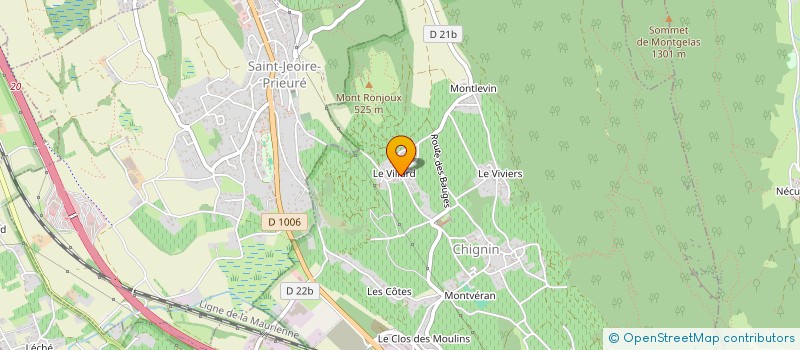 localisation de l'entreprise DOMAINE PASCAL, ANNICK ET NOE QUENARD  CHIGNIN