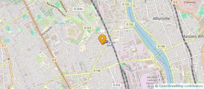 localisation de l'entreprise DOMAINE PASTOUREAUX  VITRY SUR SEINE