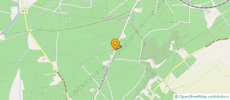 localisation de l'entreprise DOMAINE PASTOURET à BELLEGARDE