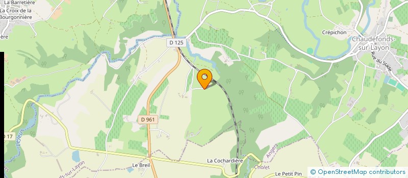 localisation de l'entreprise DOMAINE PATRICK BAUDOUIN  CHAUDEFONDS-SUR-LAYON