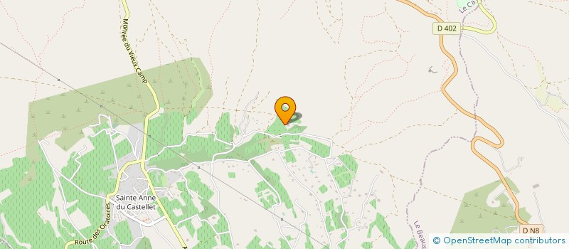 localisation de l'entreprise DOMAINE PIN VERT à LE CASTELLET
