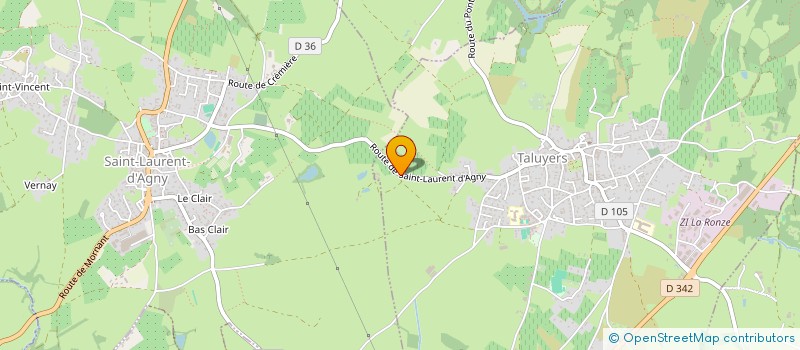 localisation de l'entreprise DOMAINE PRAPIN à TALUYERS