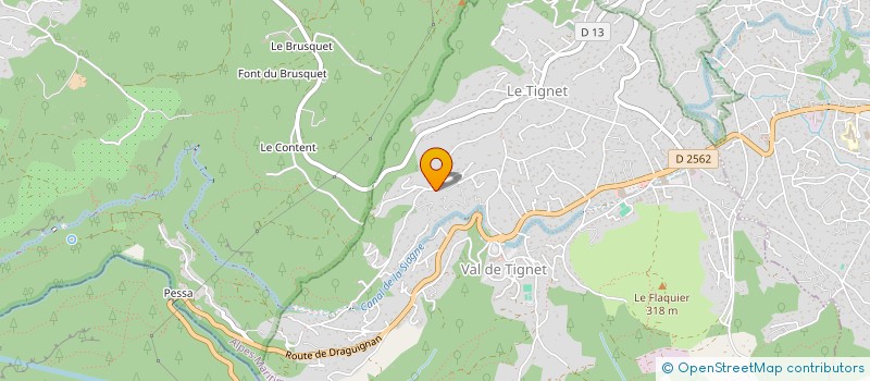 localisation de l'entreprise DOMAINE PRE VIEUX à LE TIGNET