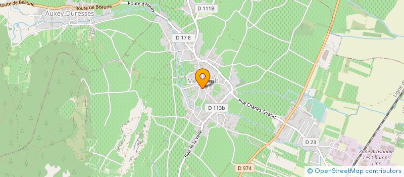 localisation de l'entreprise DOMAINE RENE MONNIER à MEURSAULT