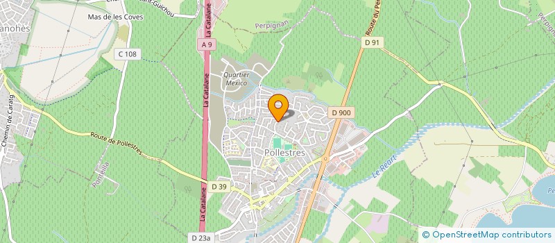 localisation de l'entreprise DOMAINE RENE SAHONET  POLLESTRES