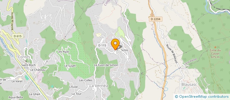 localisation de l'entreprise DOMAINE RIOLA  CONTES