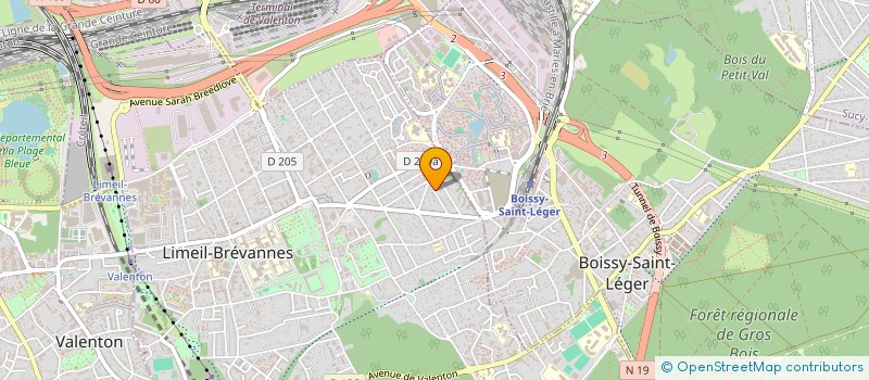 localisation de l'entreprise DOMAINE ROSE  LIMEIL-BREVANNES