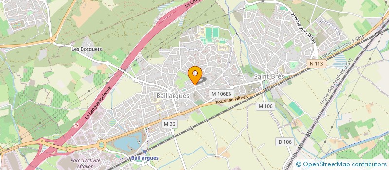 localisation de l'entreprise DOMAINE ROSELYNE à BAILLARGUES