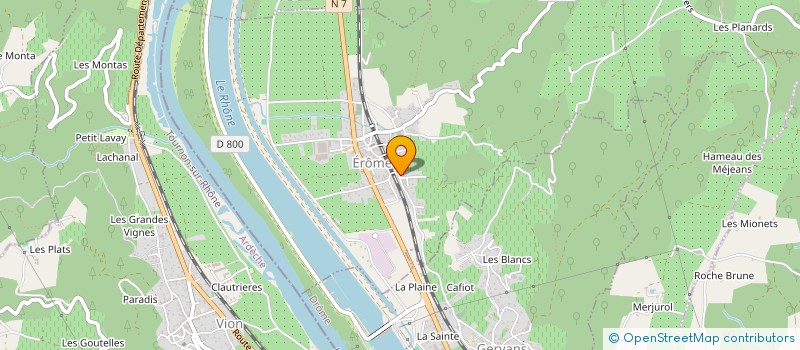 localisation de l'entreprise DOMAINE ROUSSET  EROME