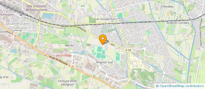 localisation de l'entreprise DOMAINE SAINT PERRET  AVIGNON