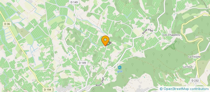 localisation de l'entreprise DOMAINE SAINT PRIVAT  BONNIEUX