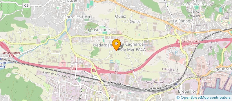 localisation de l'entreprise DOMAINE SAINT VICTOR  OLLIOULES