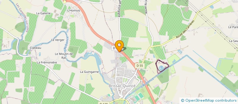 localisation de l'entreprise DOMAINE SAINTE ANNE à BRISSAC LOIRE AUBANCE