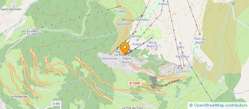 localisation de l'entreprise DOMAINE SKIABLE DE LA ROSIERE à MONTVALEZAN