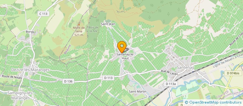 localisation de l'entreprise DOMAINE SORINE à SANTENAY
