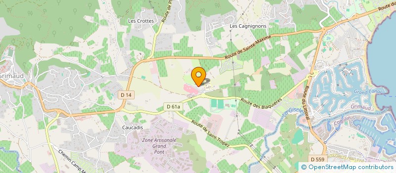 localisation de l'entreprise DOMAINE SPORT ET LOISIRS GRIMAUD à GRIMAUD