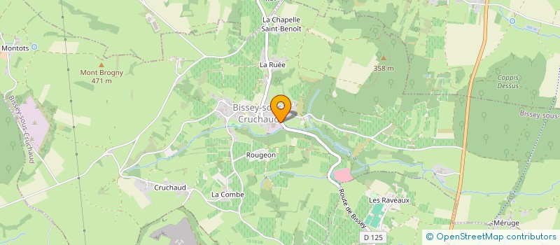 localisation de l'entreprise DOMAINE TERRAE  BISSEY-SOUS-CRUCHAUD