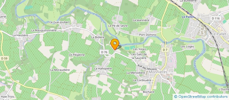 localisation de l'entreprise DOMAINE TERRIER CHATEAU DE LA BIDIERE TERROIR D'EXCEPTION à MAISDON-SUR-SEVRE