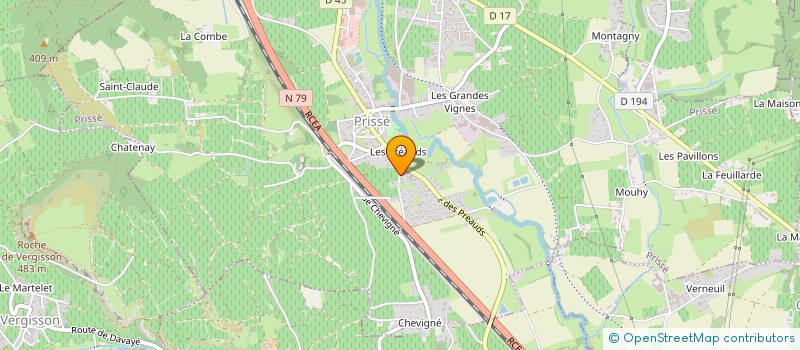 localisation de l'entreprise DOMAINE THEVENET REGIS  PRISSE