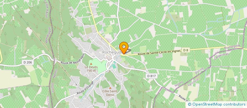 localisation de l'entreprise DOMAINE TURBULENCES  ROCHEGUDE