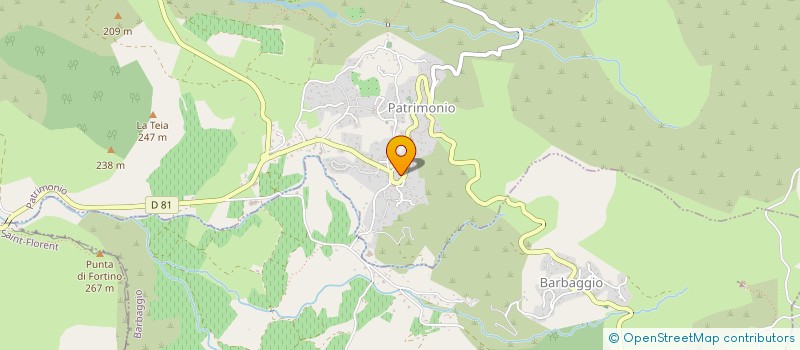 localisation de l'entreprise DOMAINE U MURTONE à PATRIMONIO