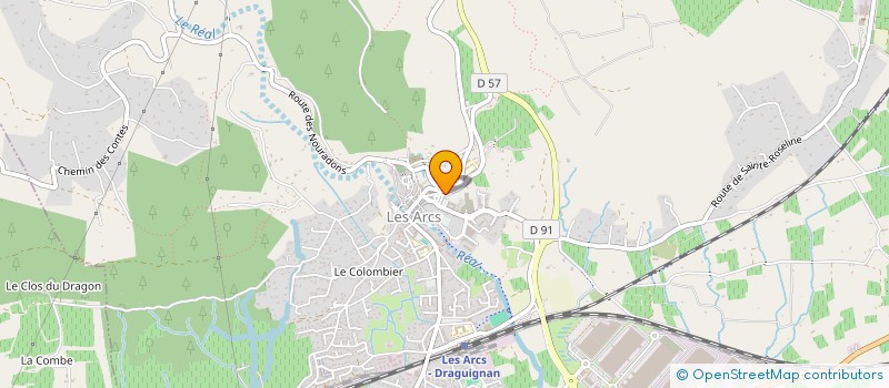 localisation de l'entreprise DOMAINE VALETTE VIVET PERE ET FILS  LES ARCS