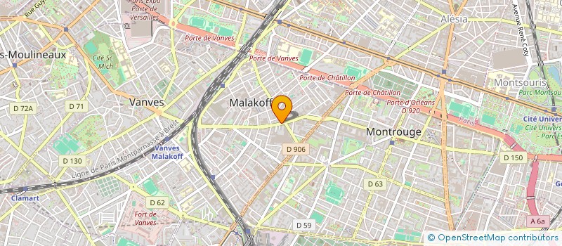 localisation de l'entreprise DOMAINE VERT ET D'EAU  MALAKOFF