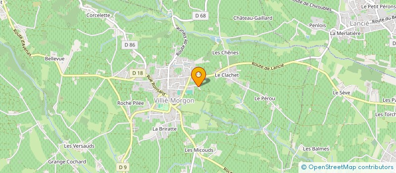 localisation de l'entreprise DOMAINE VICOMTE J. DE ZELICOURT à VILLIE-MORGON
