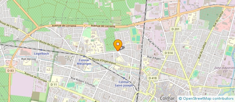 localisation de l'entreprise DOMAINE VITICOLE DE LA VILLE DE COLMAR  COLMAR