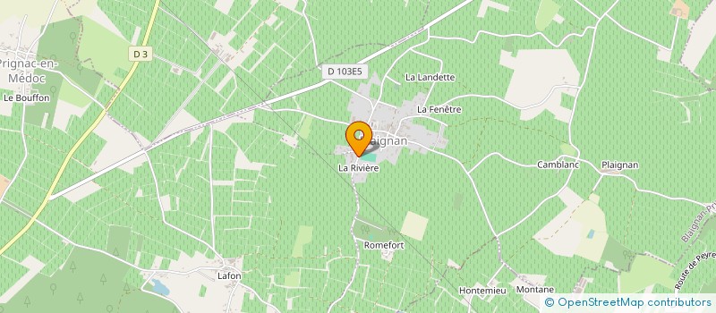 localisation de l'entreprise DOMAINES CGR à BLAIGNAN-PRIGNAC
