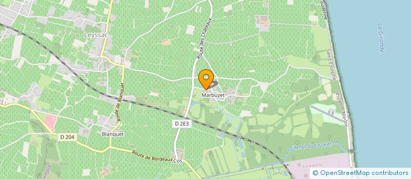localisation de l'entreprise DOMAINES CUVELIER à SAINT-ESTEPHE