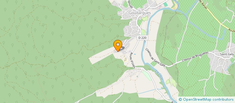 localisation de l'entreprise DOMAINES DE LA CEZE  GOUDARGUES