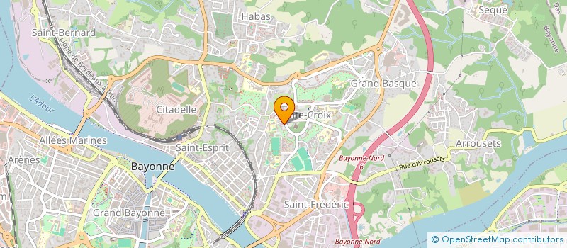 localisation de l'entreprise DOMAINES DE SAINTE CROIX 2 à BAYONNE