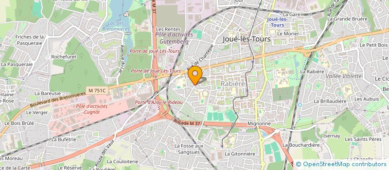 localisation de l'entreprise DOMAINES DES CRAFTS  JOUE-LES-TOURS