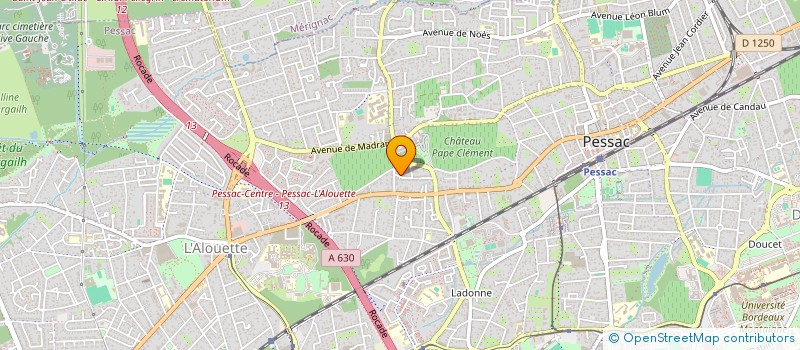 localisation de l'entreprise DOMAINES ET CHATEAUX  PESSAC