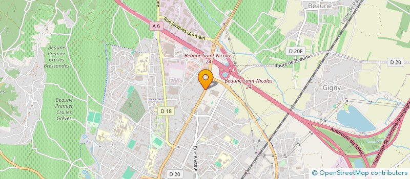 localisation de l'entreprise DOMAINES ET SAVEURS COLLECTION SAS à BEAUNE