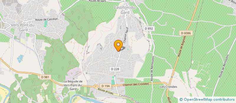 localisation de l'entreprise DOMAINES ET VIGNOBLES ASSOCIES à CASTILLON-DU-GARD