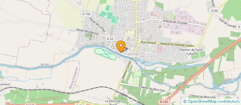 localisation de l'entreprise DOMAINES HINE à JARNAC