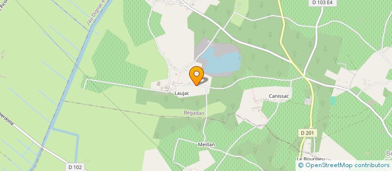 localisation de l'entreprise DOMAINES LAUJAC  BEGADAN