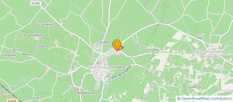 localisation de l'entreprise DOMAINES SELECT à SAINT-EMILION