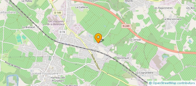 localisation de l'entreprise DOMAINES VINET à HAIE-FOUASSIERE (LA)