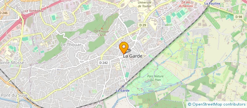 localisation de l'entreprise DOMAJU à LA GARDE